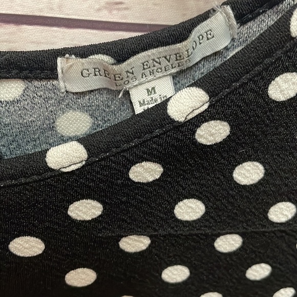 Women’s Green Envelope Blouse M - Picture 6 of 7